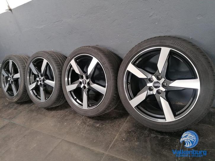 5-6mm! Originele Audi Q3 83A 20 inch Audi Sport Polygon zwar, Auto-onderdelen, Banden en Velgen, Banden en Velgen, Zomerbanden