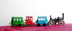 Locomotief met 3 wagons. Fererro. Materiaal metaal., Verzamelen, Verrassingseieren, Ophalen of Verzenden, Zo goed als nieuw, Overige typen