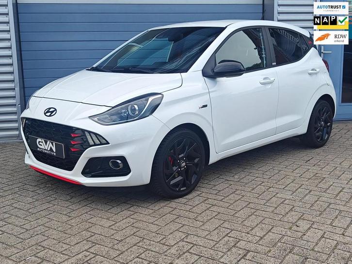 Hyundai I10 N-Line 1.0 T-GDi 100pk | Black Pack | Full Optio, Auto's, Hyundai, Bedrijf, Te koop, i10, ABS, Achteruitrijcamera