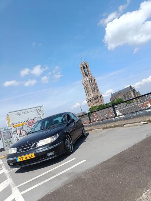 Saab 9-5 2.3 Turbo Aero AUT 2002 Zwart, Auto's, Saab, Particulier, Saab 9-5, Benzine, Euro 4, D, Sedan, Automaat, Origineel Nederlands