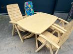 Hartman Tuinset - 5-delig - Kan nog jaren mee!, Ophalen, 4 zitplaatsen, Kunststof, Gebruikt