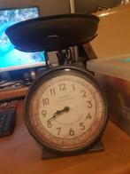 Mooie Antieke weegschaal met klok, Antiek en Kunst, Ophalen of Verzenden
