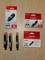 Canon inktcartridges 550/551, Ophalen, Nieuw, Cartridge, Canon