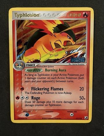 Typhlosion 17 Ex Unseen Forces beschikbaar voor biedingen