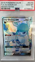 Pokemon Hidden Fates Glaceon GX SV55 PSA 10, Ophalen of Verzenden, Nieuw, Losse kaart, Foil