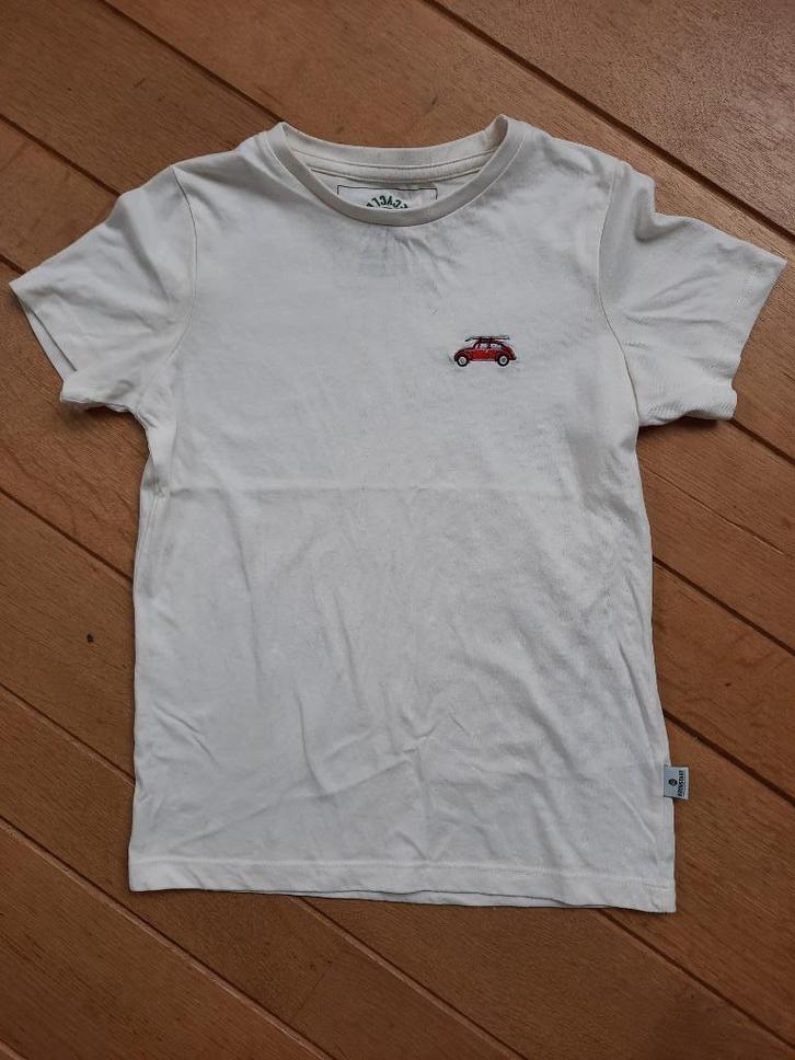 Kronstadt Kids t- shirt ecru met auto maat 122/128, Kinderen en Baby's, Kinderkleding | Maat 122, Zo goed als nieuw, Jongen, Shirt of Longsleeve