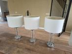 3 schemerlampen, Ophalen, Modern design, Gebruikt, Glas