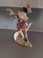 Harlekijn zittend op geldbuidel Venetië, Ophalen of Verzenden