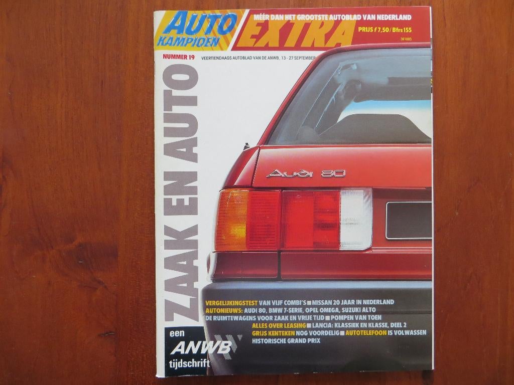 Autokampioen 19 1986 Omega, Alto, 80, 7-serie, combi's, Ophalen of Verzenden, Nieuw, Opel