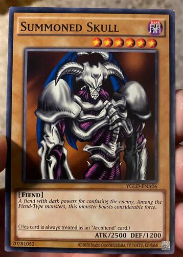 Yu-Gi-Oh! Summoned Skull YGLD Print ! beschikbaar voor biedingen