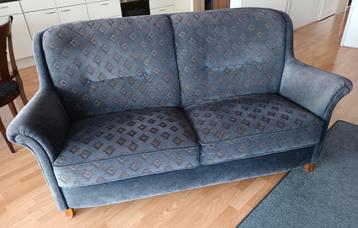 2,5 zitsbank blauw
