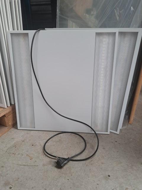 philips led armatuur 60x60 cm, netsnoer., Huis en Inrichting, Lampen | Plafondlampen, Gebruikt, Metaal, Ophalen