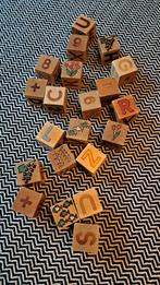 Vintage houten blokken, Ophalen of Verzenden, Gebruikt