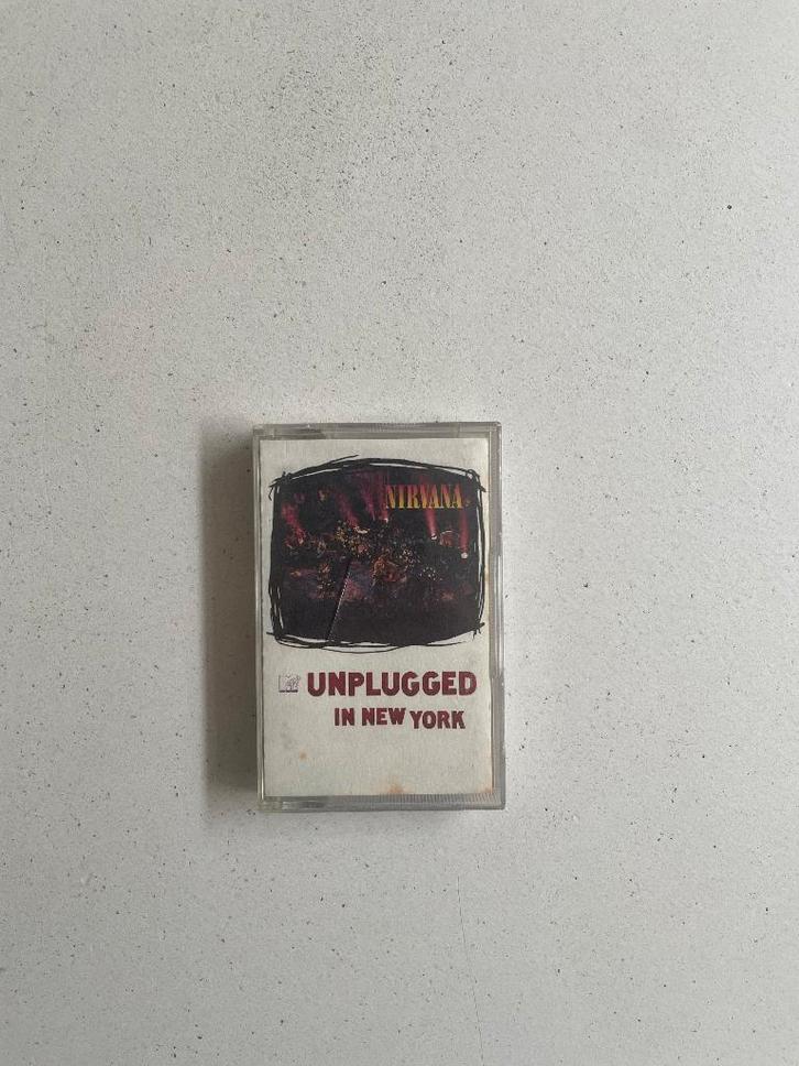 Nirvana - Unplugged in New York, Cd's en Dvd's, Cassettebandjes, Zo goed als nieuw, Origineel, Rock en Metal, 1 bandje, Met bewaardoos, rek of koffer