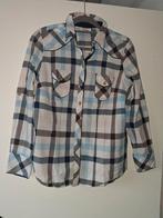 John baner geruit dames overhemd blauw L, Kleding | Dames, Ophalen of Verzenden, Zo goed als nieuw, Maat 38/40 (M), Blauw