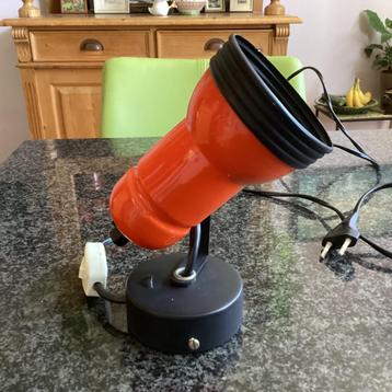 Spotje, lamp, plafondlamp, oranje, hangen en staan, vintage beschikbaar voor biedingen