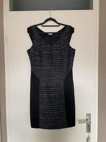 STEPS zwart paarse tweed cocktail kerst jurk dress mt 38 beschikbaar voor biedingen