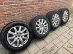 Porsche Cayenne Velgen 18 inch met Winterbanden, Ophalen, 18 inch, Gebruikt, 255 mm