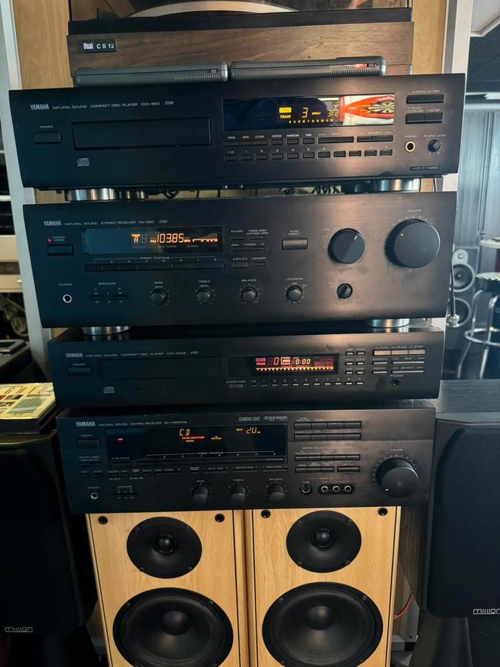 Yamaha tuner vesterker cd speler, Audio, Tv en Foto, Stereo-sets, Zo goed als nieuw, Speakers, Overige merken, Ophalen