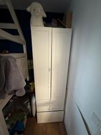 Witte kledingkast met lades, Huis en Inrichting, Kasten | Kledingkasten, Ophalen, Overige materialen, Gebruikt, 50 tot 100 cm