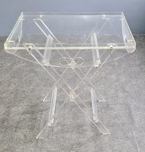 Pexiglas Lucite dienbladtafel '70, Antiek en Kunst, Kunst | Designobjecten, Ophalen