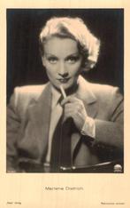 3 originele kaarten Marlene Dietrich, Ophalen of Verzenden, 1940 tot 1960, Ongelopen, Sterren en Beroemdheden