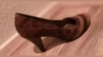 Schoenen - pumps leer en suede bruin, Ophalen of Verzenden, Zo goed als nieuw, Bruin