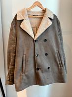Men’s Zara Suede Aviator Double Breasted Jacket Mens, Ophalen of Verzenden, Zo goed als nieuw, Maat 56/58 (XL), Bruin
