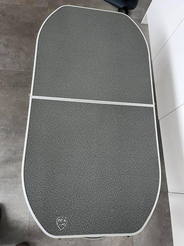 DEFA Camping Tafel - grijs, verstelbaar inklapbaar, Caravans en Kamperen, Kampeeraccessoires, Gebruikt, Ophalen