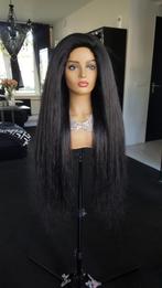 Pruik - Haarstuk - Echt haar - EXTRA DIK! - Zwart Bruin -, Sieraden, Tassen en Uiterlijk, Uiterlijk | Haarverzorging, Ophalen of Verzenden