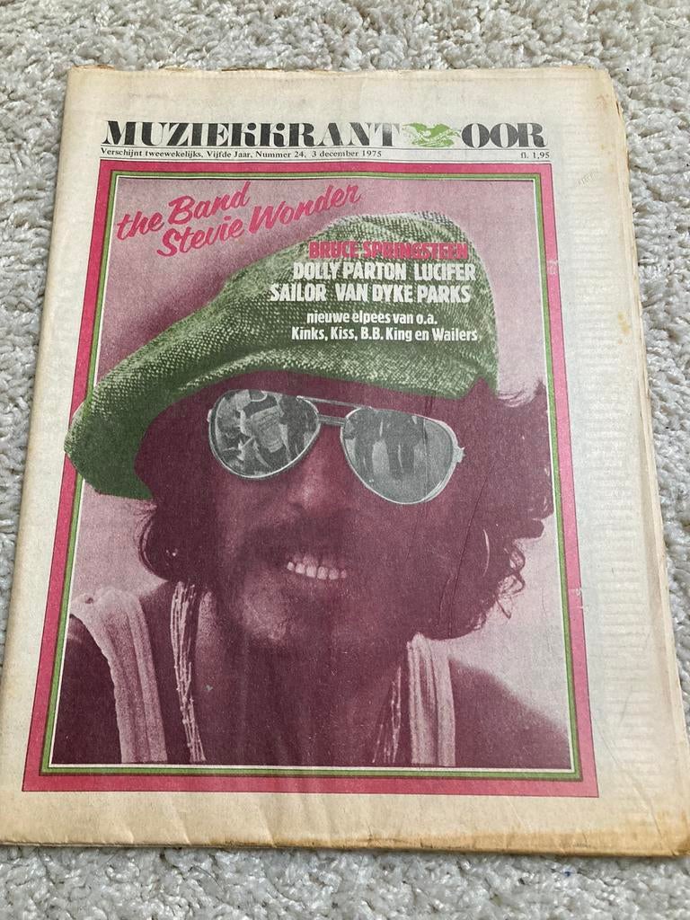 Muziekkrant OOR 1975 LUCIFER Bruce Springsteen ANGE Chicago, Ophalen of Verzenden, Muziek, Film of Tv