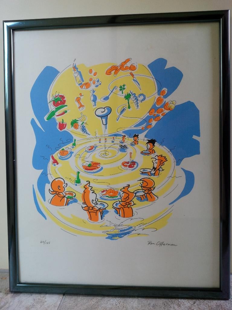 framed litho Ron Offerman limited nr 62/125, Ophalen of Verzenden