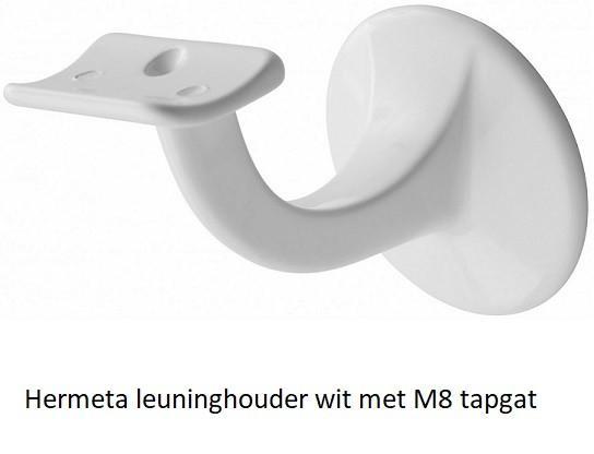 Hermeta leuninghouder leuningdrager wit, Huis en Inrichting, Woonaccessoires | Overige, Nieuw, Ophalen of Verzenden