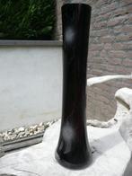 Design vaas glas kleur aubergine gesigneerd PF '89 I. ets, Antiek en Kunst, Antiek | Glas en Kristal, Ophalen of Verzenden