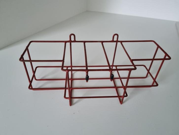 vintage tomado rekje bordeauxrood jaren 50 60, Huis en Inrichting, Keuken | Keukenbenodigdheden, Gebruikt, Ophalen of Verzenden