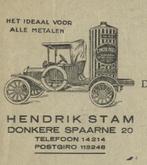 HAARLEM AUTOONDERHOUD H. STAM 1926 DECO, Ophalen of Verzenden, Gebruikt, Overige typen