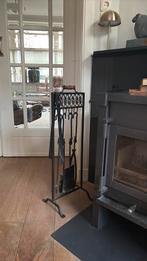 Open haardset 4 delig, Ophalen, Zo goed als nieuw, Hout, Houtkachel