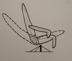Luxe draai relaxfauteuil- zwart leer- topmerk Jori Yoga 7650, Gebruikt, Minder dan 75 cm, Leer, Ophalen of Verzenden