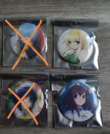 Buttons zero no tsukaima anime/manga Henrietta&Tiffania beschikbaar voor biedingen