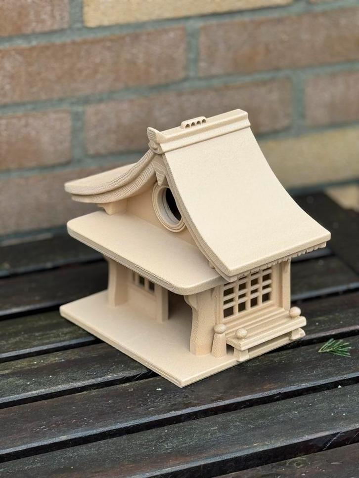 Mooi vogelhuisje in Japanse stijl, Tuin en Terras, Vogelhuisjes en Vogelbaden, Nieuw, Ophalen of Verzenden