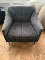 Bruin/witte fauteuil, Huis en Inrichting, Fauteuils, Ophalen, 75 tot 100 cm, Zo goed als nieuw, 75 tot 100 cm