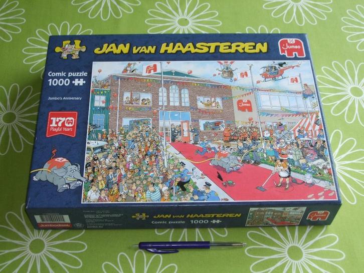 Jan van Haasteren - Jumbo's verjaardag - 1000 stukjes, Hobby en Vrije tijd, Denksport en Puzzels, Zo goed als nieuw, Legpuzzel
