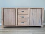 Dressoir massief blank eiken. 180x45x85 cm, Huis en Inrichting, Kasten | Dressoirs, Ophalen, 150 tot 200 cm, Eikenhout, Zo goed als nieuw