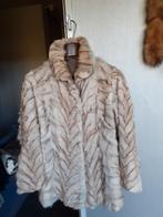 Echte geschoren blauwvos bontjas bont jas bontmantel  maat M, Ophalen of Verzenden, Zo goed als nieuw, Maat 38/40 (M), Wit