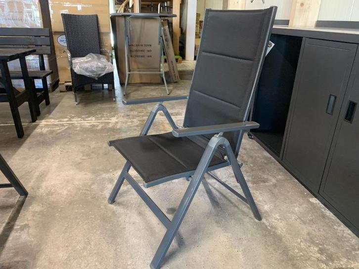 Trento verstelbare inklapstoel, Tuin en Terras, Tuinstoelen, Nieuw, Aluminium, Inklapbaar, Verstelbaar, Ophalen
