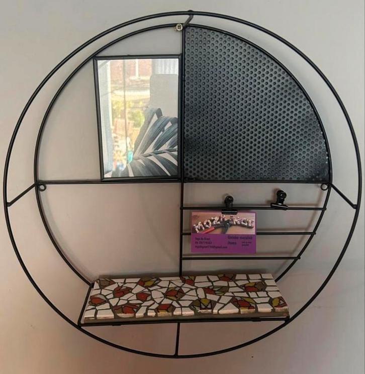 Decoratieve wandrek met mozaïek plank, Huis en Inrichting, Woonaccessoires | Wandplanken en Boekenplanken, Zo goed als nieuw, Ophalen