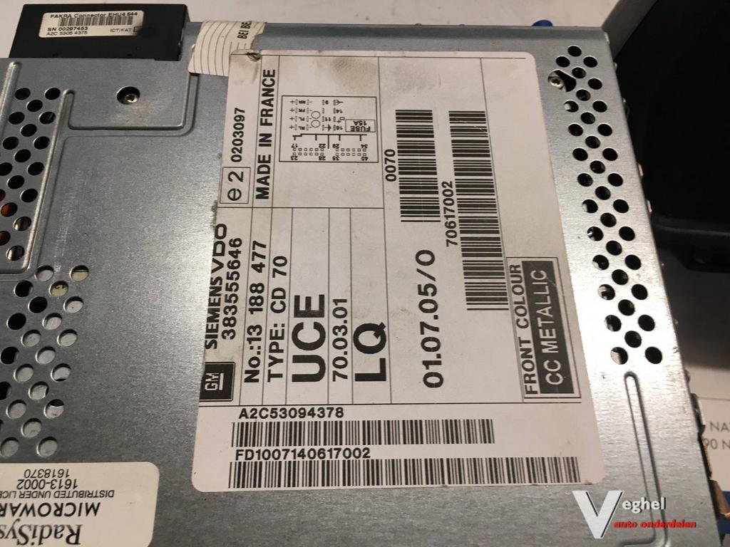 Opel Meriva 1.6 16v 2007 2500131   Radio Cd Speler compleet, Ophalen of Verzenden, -, -, -