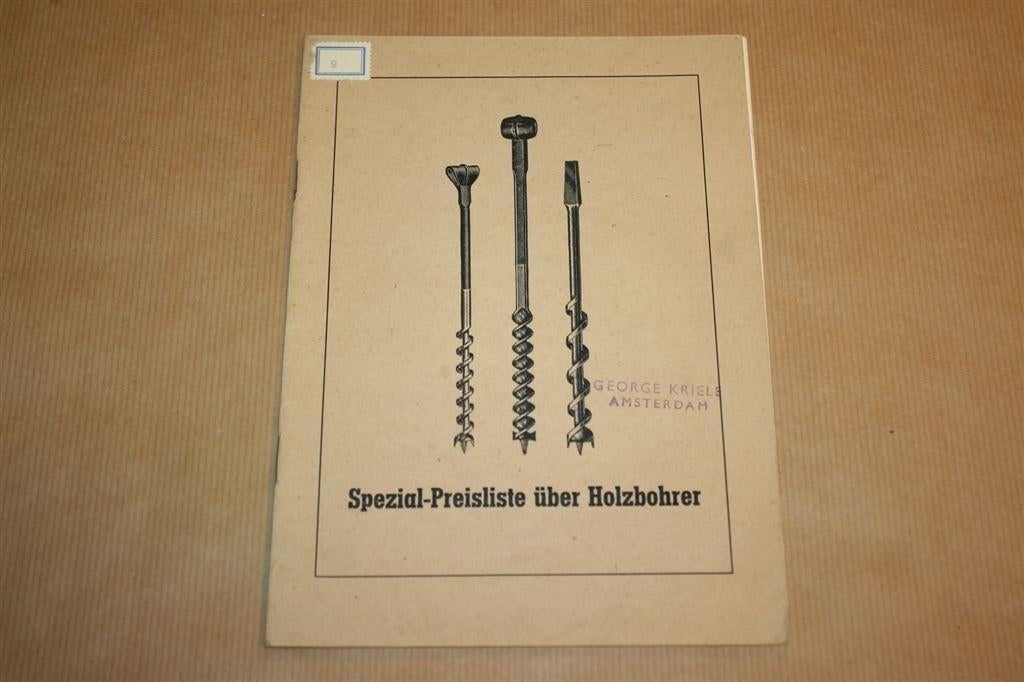 Oude catalogus voor houtboren - Circa 1935 !!, Boeken, Catalogussen en Folders, Ophalen of Verzenden, Gelezen