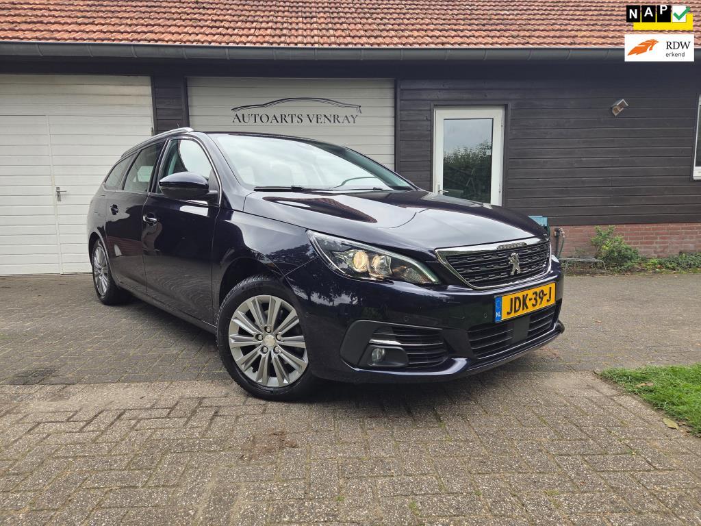 Peugeot 308 SW 1.2 PureTech Tech Edition, Auto's, 1199 cc, Blauw, Leder en Stof, 630 kg