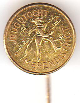 Schaatsen merendistrict jeugdtocht. oud speld, Verzamelen, Speldjes, Pins en Buttons, Verzenden, Zo goed als nieuw